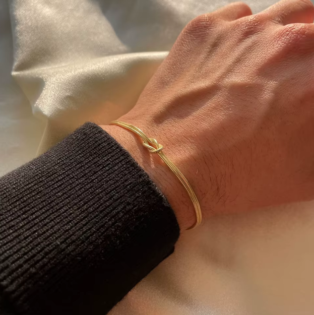 Bracelet Nœud Doré