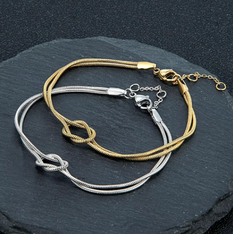 Bracelet Nœud Doré